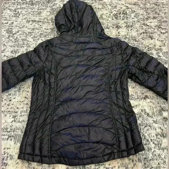 Calvin Klein puffer coat size large black packable lightweight zip down - Picture 5 of 9